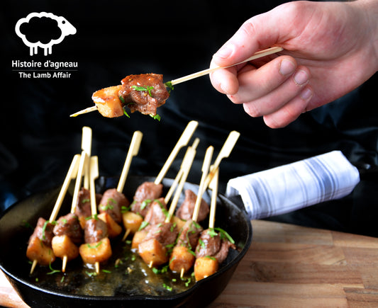 Brochettes agneau et panais